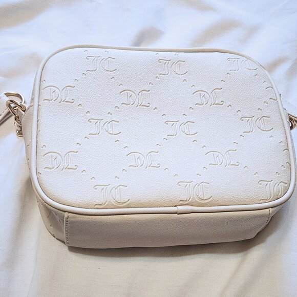 Juicy Couture White Camera Bag/Crossbody | Rhinestone Heart | Y2K & Coquette - Picture 5 of 14